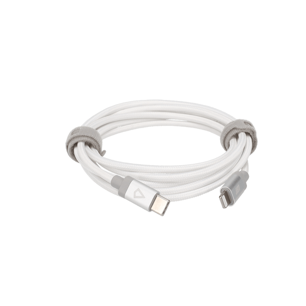 5 Ft. Braided White Cable (USB-C to Lightning)