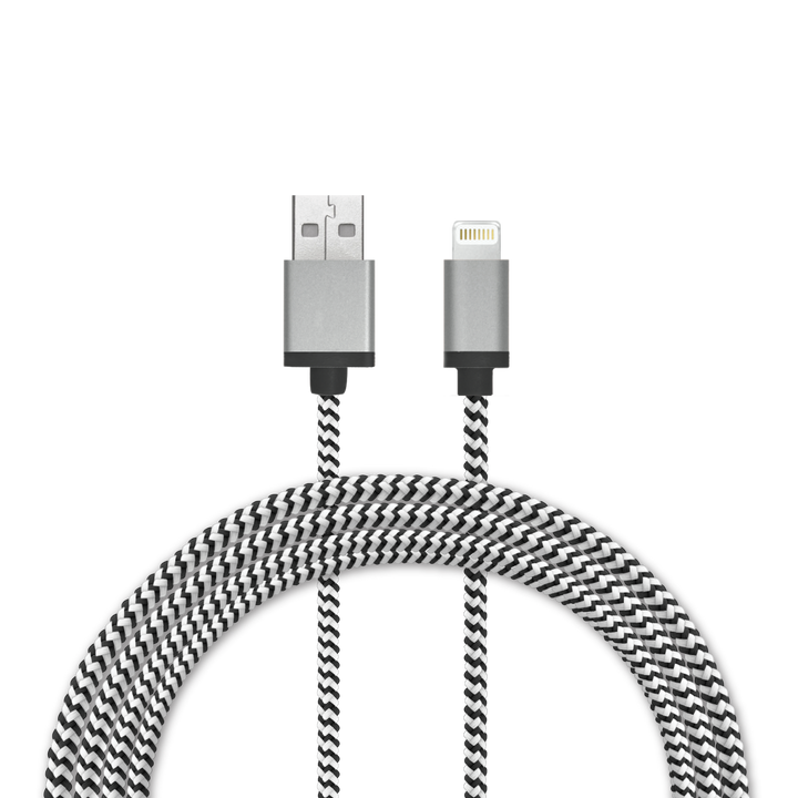 4 Ft. Braided Cable (USB-A to Lightning Cable)